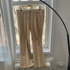 Theory Stylish Beige  slight Flared Pants size 12